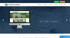 Desktop Screenshot of lenderhomepage.com