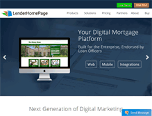 Tablet Screenshot of lenderhomepage.com